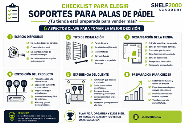 Curso Shelf2000 Academy para tiendas de pádel